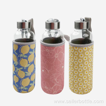 500ml Single Wall Drinking Bottle With Printing Cover